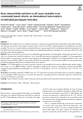 Cover page: Knee osteoarthritis and time-to all-cause mortality in six community-based cohorts: an international meta-analysis of individual participant-level data