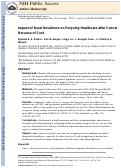 Cover page: Impact of Rural Residence on Forgoing Healthcare after Cancer Because of Cost