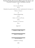 Cover page: Standard Testing Protocols for CO2 Sensors and CO2-based Demand Control