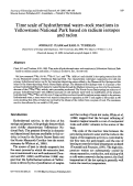 Cover page: Time scale of hydrothermal water-rock reactions in Yellowstone National Park based on radium isotopes and radon