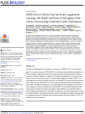 Cover page: SARS-CoV-2 infects human brain organoids causing cell death and loss of synapses that can be rescued by treatment with Sofosbuvir