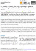 Cover page: US practice adoption of patient-engagement strategies and spending for adults with diabetes and cardiovascular disease.