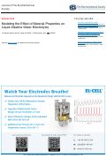 Cover page: Modeling the Effect of Material Properties on Liquid-Alkaline Water Electrolysis