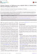 Cover page: Genome Sequence of Methanosarcina soligelidi SMA-21, Isolated from Siberian Permafrost-Affected Soil