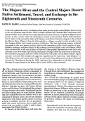 Cover page: The Mojave River and the Central Mojave Desert: Native Settlement, Travel, and Exchange in the Eighteenth and Nineteenth Centuries