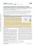 Cover page: Computational Characterization of the Dependence of Halide Perovskite Effective Masses on Chemical Composition and Structure