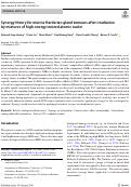 Cover page: Synergy theory for murine Harderian gland tumours after irradiation by mixtures of high-energy ionized atomic nuclei