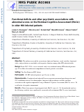 Cover page: Functional deficits and other psychiatric associations with abnormal scores on the Montreal Cognitive Assessment (MoCA) in older HIV-infected patients.