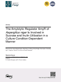 Cover page: The Amylolytic Regulator AmyR of Aspergillus niger Is Involved in Sucrose and Inulin Utilization in a Culture-Condition-Dependent Manner