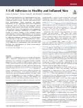 Cover page: T-Cell Adhesion in Healthy and Inflamed Skin