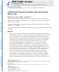 Cover page: A Multinomial Processing Tree Model of the 2-back Working Memory Task.