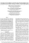 Cover page: New Analyses of Lexical Influences on the Processing of Pseudo-homophones in the Lexical Decision Task: Still More Challenges for Models of Visual Word Recognition