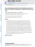 Cover page: Early postnatal gene expression in the developing neocortex of prairie voles (Microtus ochrogaster) is related to parental rearing style