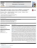 Cover page: Water uptake by organic aerosol and its influence on gas/particle partitioning of secondary organic aerosol in the United States