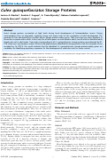 Cover page: Culex quinquefasciatus Storage Proteins