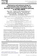 Cover page: Phylogeny and palaeoecology of Polyommatus blue butterflies show Beringia was a climate-regulated gateway to the New World