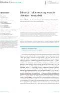 Cover page: Editorial: Inflammatory muscle diseases: an update