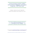 Cover page: Control of grape powdery mildew with synthetic, biological, and organic fungicides: 2009 field trials