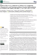 Cover page: Reply to Eker et al. Comment on Kilian et al. Comparing Characteristics and Treatment of Brain Vascular Malformations in Children and Adults with HHT. J. Clin. Med. 2023, 12, 2704.