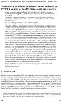 Cover page: Time‐course of effects of external beam radiation on [18F]FDG uptake in healthy tissue and bone marrow