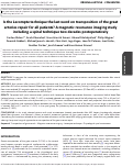 Cover page: Is the Lecompte technique the last word on transposition of the great arteries repair for all patients? A magnetic resonance imaging study including a spiral technique two decades postoperatively