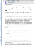 Cover page: Item-Level Investigation of Participant and Study Partner Report on the Cognitive Function Index from the A4 Study Screening Data