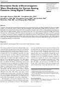 Cover page: Descriptive Study of Electromagnetic Wave Distribution for Various Seating Positions