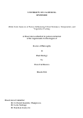 Cover page: Multi-Scale Analysis of Factors Influencing Urban Greenness, Temperature, and Vegetative Cooling