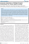 Cover page: Systematic Exploitation of Multiple Receptor Conformations for Virtual Ligand Screening