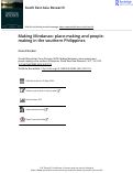 Cover page: Making Mindanao: place-making and people-making in the southern Philippines