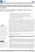 Cover page: Increased Collagen I/ Collagen III Ratio Is Associated with Hemorrhage in Brain Arteriovenous Malformations in Human and Mouse