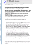 Cover page: Differential pulmonary effects of wintertime California and China particulate matter in healthy young mice