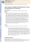 Cover page: Speed, sensitivity, and stability of the light response in rod and cone photoreceptors: Facts and models