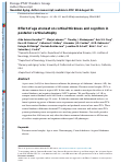 Cover page: Effect of age at onset on cortical thickness and cognition in posterior cortical atrophy