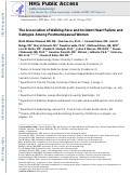 Cover page: The association of walking pace and incident heart failure and subtypes among postmenopausal women