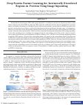 Cover page: Deep Protein Feature Learning for Intrinsically Disordered Regions in Proteins Using Image Inpainting