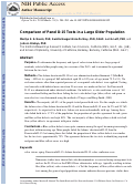 Cover page: Comparison of Panel D-15 Tests in a Large Older Population