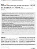 Cover page: Predictors of pesticide levels in carpet dust collected from child care centers in Northern California, USA