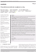 Cover page: Choroidal neuroendocrine neoplasia in a dog