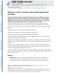 Cover page: Differences in Risk of Sudden Cardiac Death Between Blacks and Whites