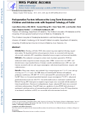 Cover page: Perioperative Factors Influence the Long-Term Outcomes of Children and Adolescents with Repaired Tetralogy of Fallot