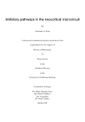 Cover page: Inhibitory pathways in the neocortical microcircuit