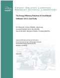 Cover page: The Energy Efficiency Potential of Cloud-Based Software:  A U.S. Case Study