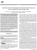 Cover page: Organ Doses from Chest Radiographs in Tuberculosis Patients in Canada and Their Uncertainties in Periods from 1930 to 1969