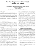 Cover page of Echidna: Programmable Schematics to Simplify PCB Design
