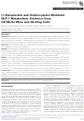 Cover page: (–)-Epicatechin and Anthocyanins Modulate GLP-1 Metabolism: Evidence from C57BL/6J Mice and GLUTag Cells