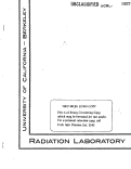 Cover page: THE RANGE CORRECTION FOR ELECTRON PICKUP