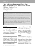 Cover page: Time and Note Characteristic Effects of an Electronic Health Record Template for Internal Medicine Resident Notes.