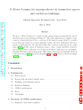 Cover page: A Morse lemma for quasigeodesics in symmetric spaces and euclidean buildings