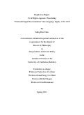 Cover page: Regulatory Rights: Civil Rights Agencies Translating "National Origin Discrimination" into Language Rights, 1965-1979